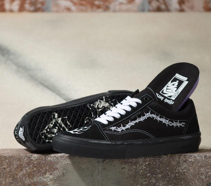 Vans Shoes SKATE OLD SKOOL x ELIJAH BERLE Black White US Skateboard Sneakers