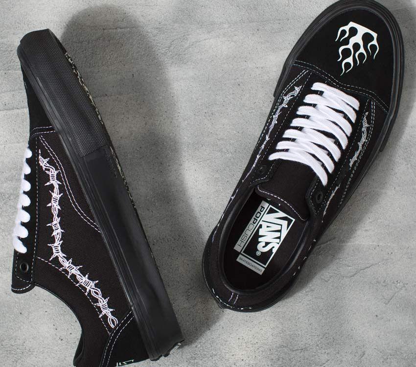 Vans Shoes SKATE OLD SKOOL x ELIJAH BERLE Black White US Skateboard Sneakers