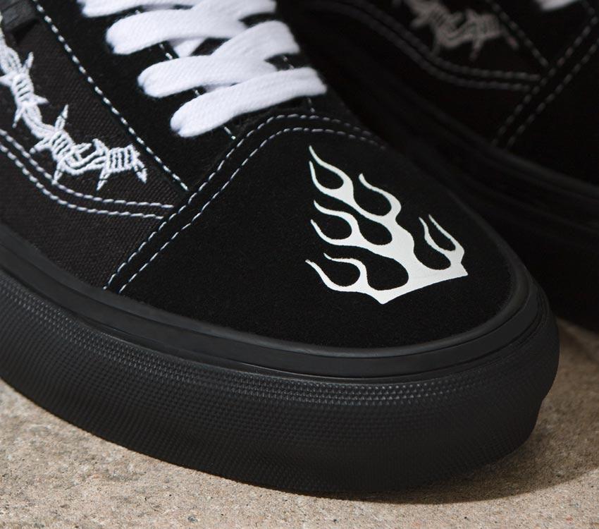 Vans Shoes SKATE OLD SKOOL x ELIJAH BERLE Black White US Skateboard Sneakers