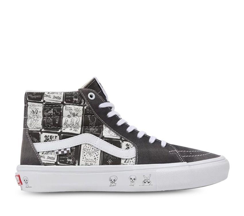 Vans Shoes SKATE Sk8-Hi x Daniel Johnston Raven US SIZE Skateboard Sneakers