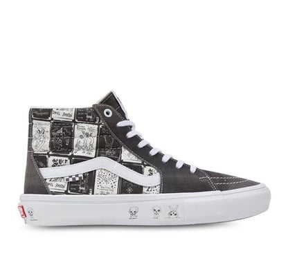 Vans Shoes SKATE Sk8-Hi x Daniel Johnston Raven US SIZE Skateboard Sneakers