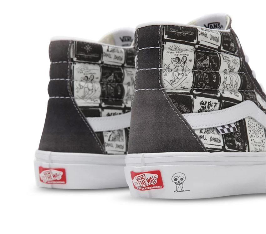 Vans Shoes SKATE Sk8-Hi x Daniel Johnston Raven US SIZE Skateboard Sneakers