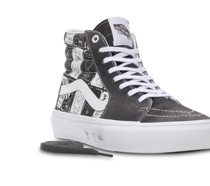 Vans Shoes SKATE Sk8-Hi x Daniel Johnston Raven US SIZE Skateboard Sneakers