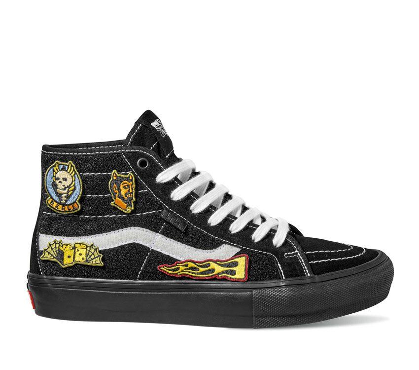 Vans Shoes Skate Sk8 Hi X Elijah Berle Black Black Us Size Skateboard Sneakers