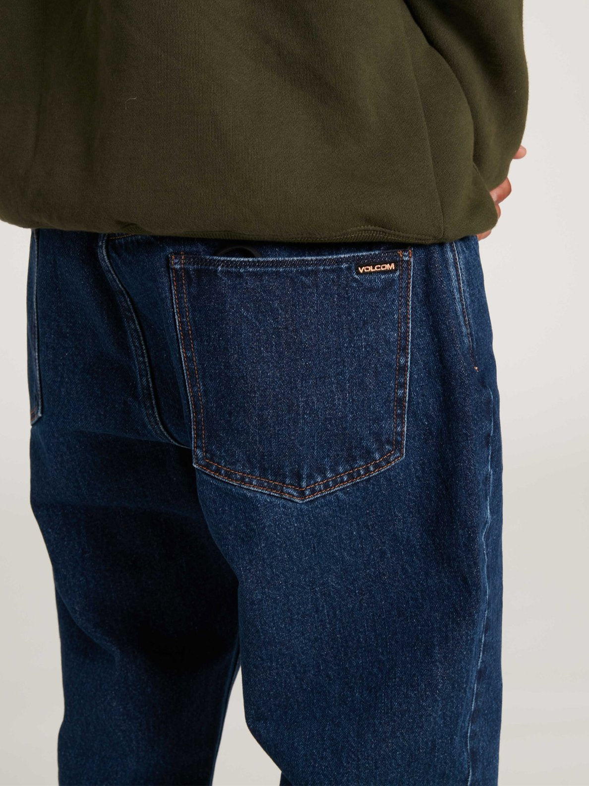 Volcom x Louie Lopez Jeans Tapered Denim Blue Rinse Skateboard Pants