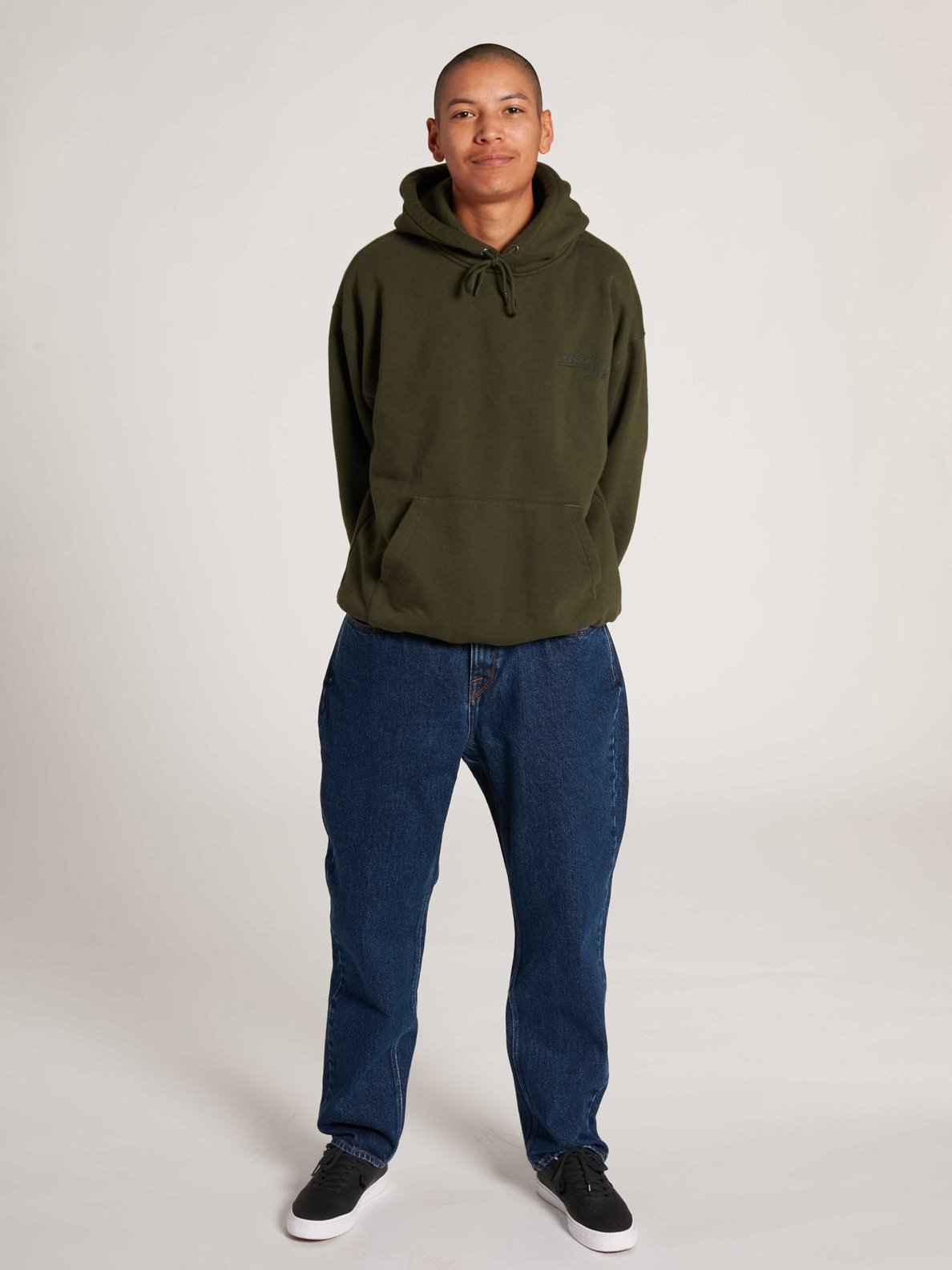 Volcom X Louie Lopez Jeans Tapered Denim Blue Rinse Skateboard Pants