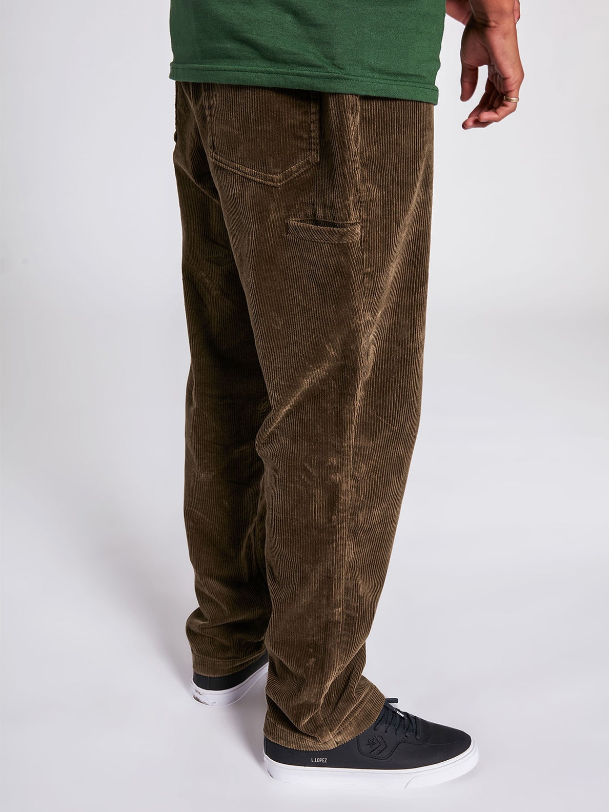 Volcom x Louie Lopez Pants Tapered Cord Dark Earth Skateboard Pants