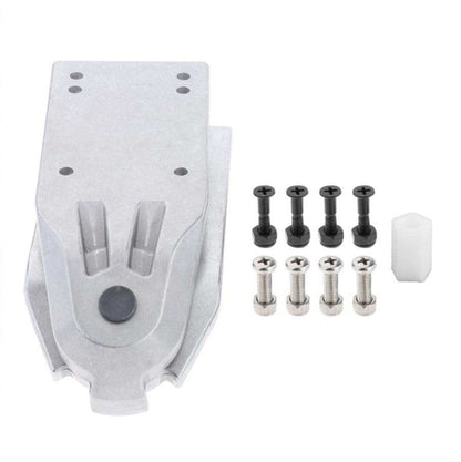 Kingpin Surfskate Adapter - Raw Silver (Turn Any Skateboard Into a Surf skate)