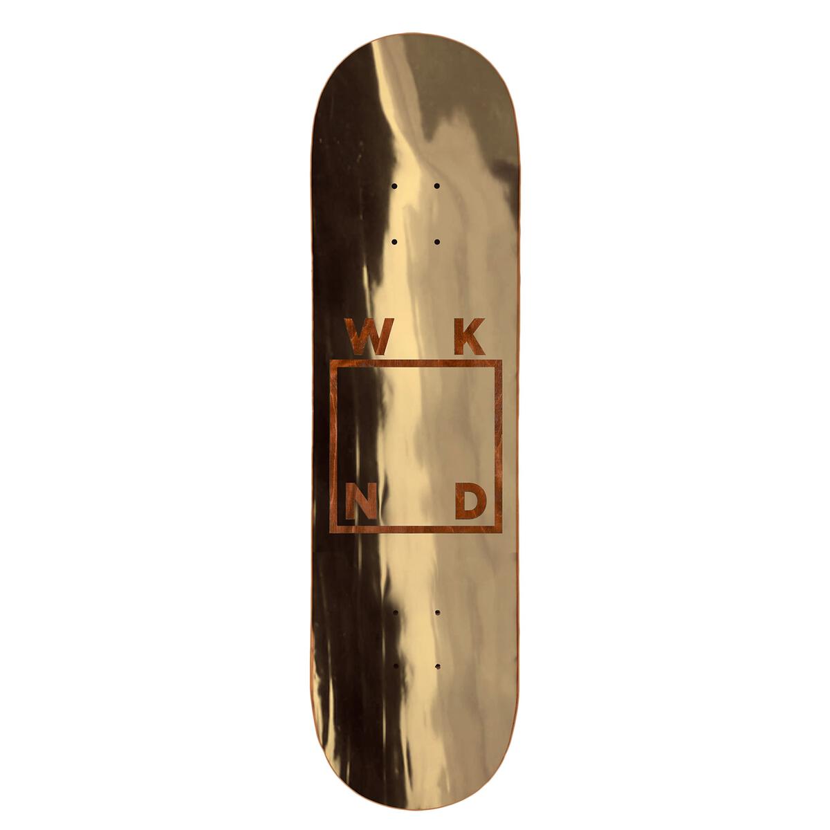 Wknd Skateboard Deck Gold Plated Logo 8 375