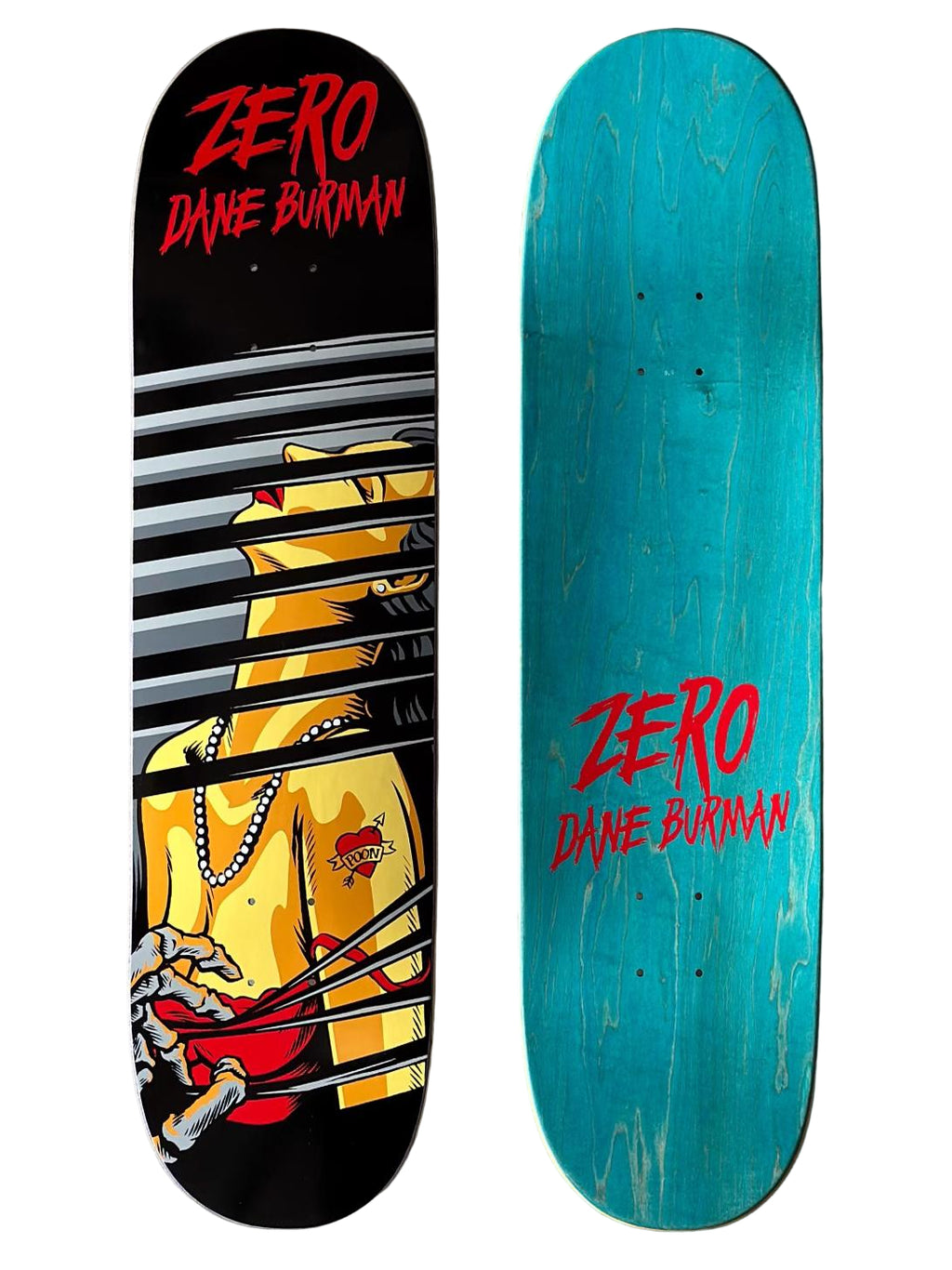 Zero Skateboard Deck Dane Burman Stalker 8 5