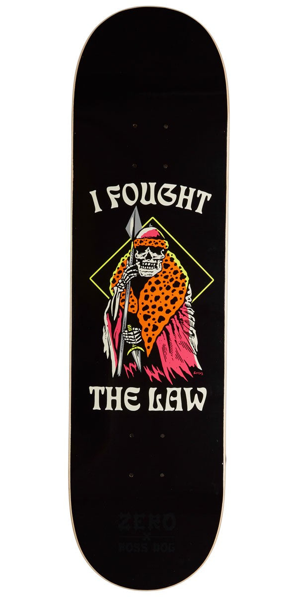 Zero Skateboard Deck Wimer Fought The Law 8 375 Boss Dog Collab