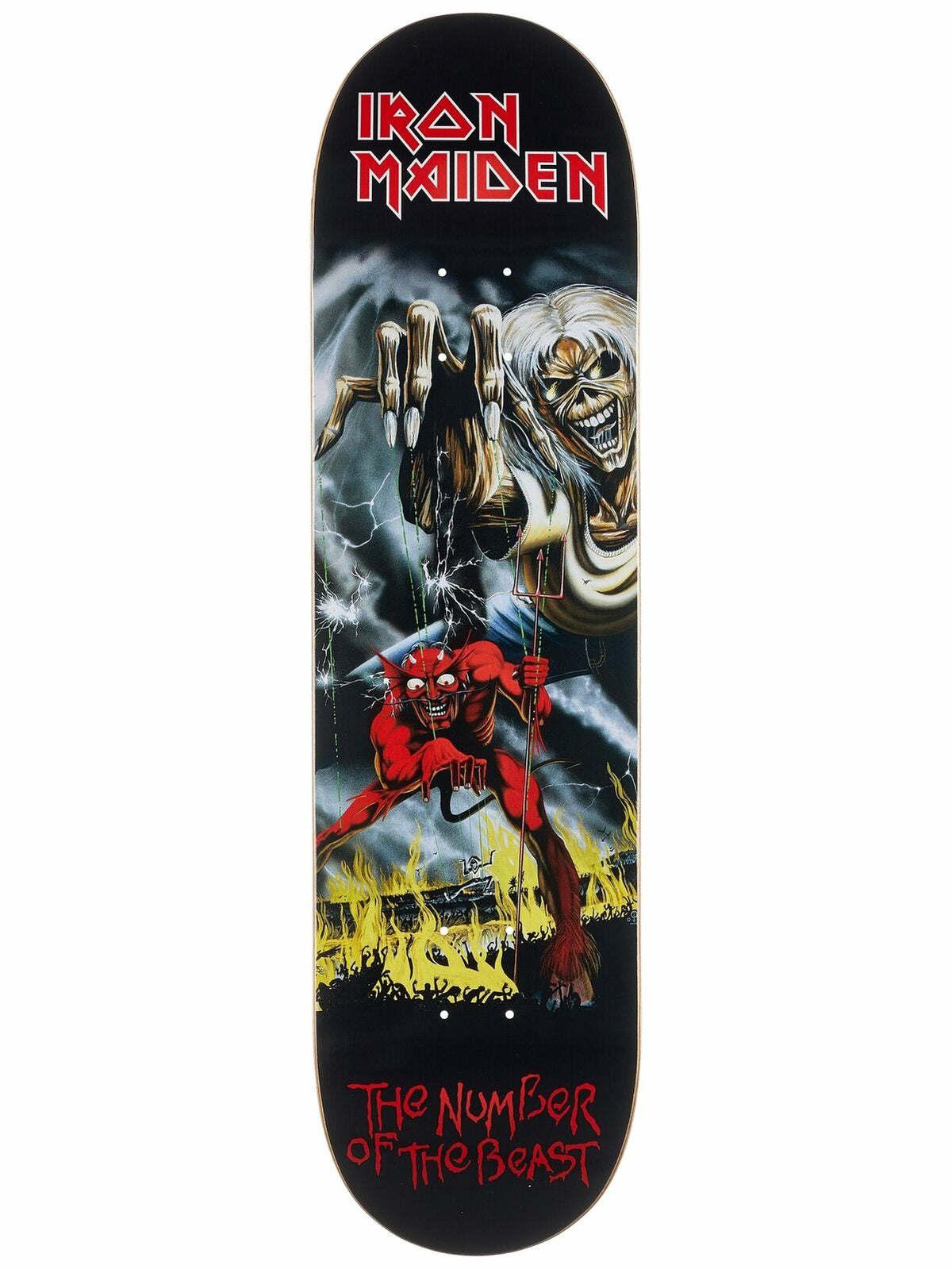 Zero Skateboard Deck X Iron Maiden No Of The Beast 8 25 Limited Edition