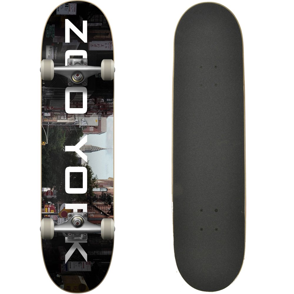 Zoo York Complete Skateboard Chrysler Logo Block Multi 8